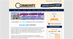 Desktop Screenshot of communityhvac.net